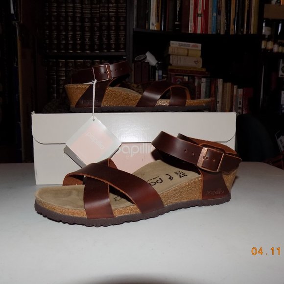 New Birkenstock Papillio Lola cognac leather - Picture 2 of 14